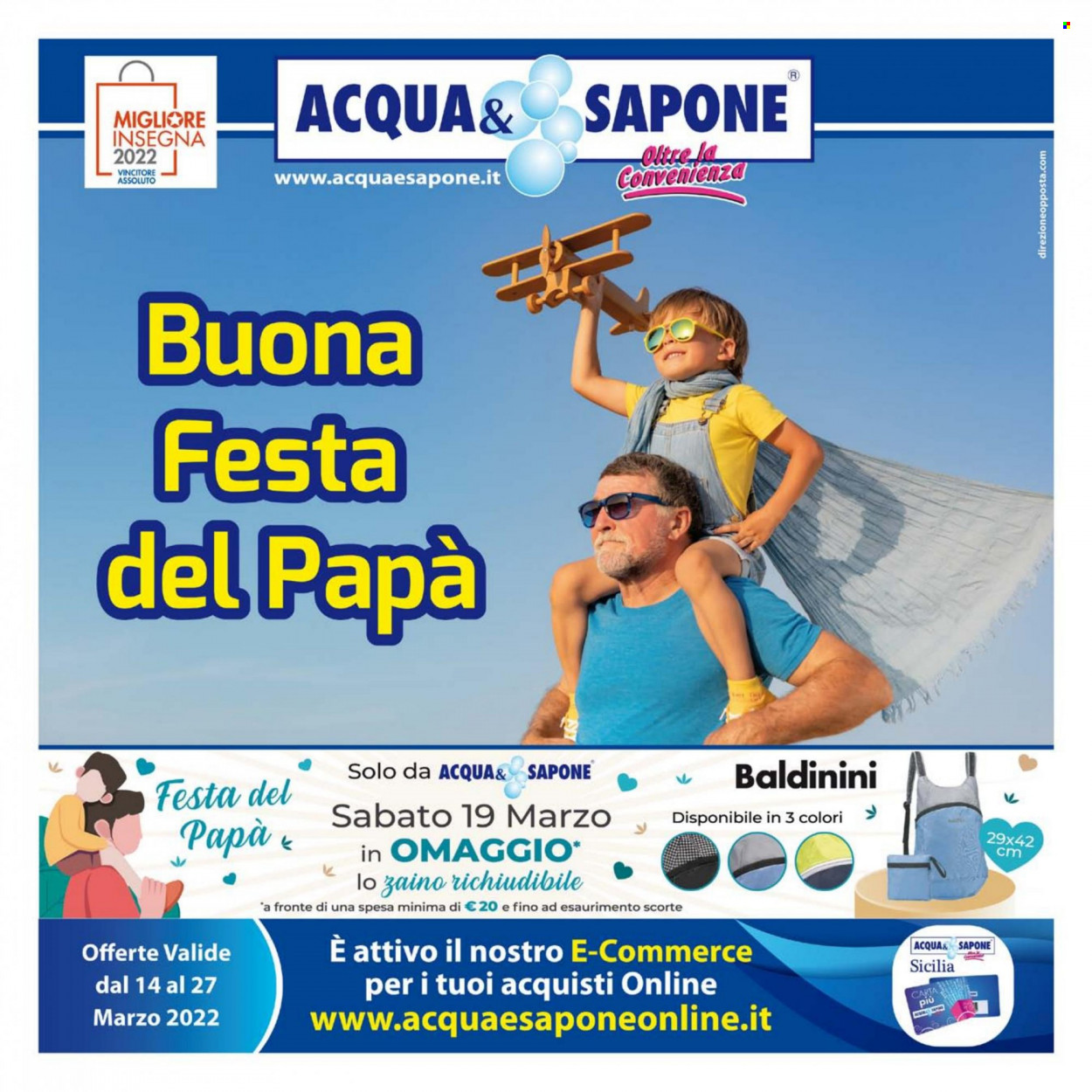 Volantino Acqua & Sapone - 14/3/2022 - 27/3/2022. Pagina 1