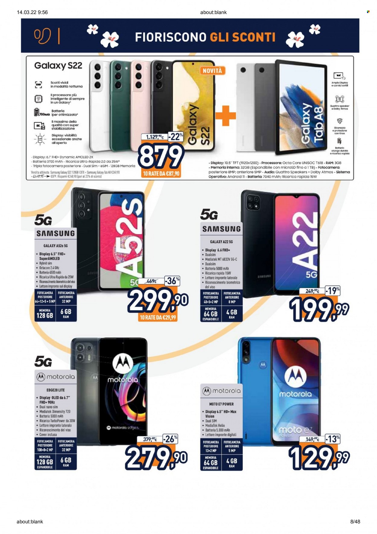 Volantino Unieuro - 14/3/2022 - 27/3/2022. Pagina 8