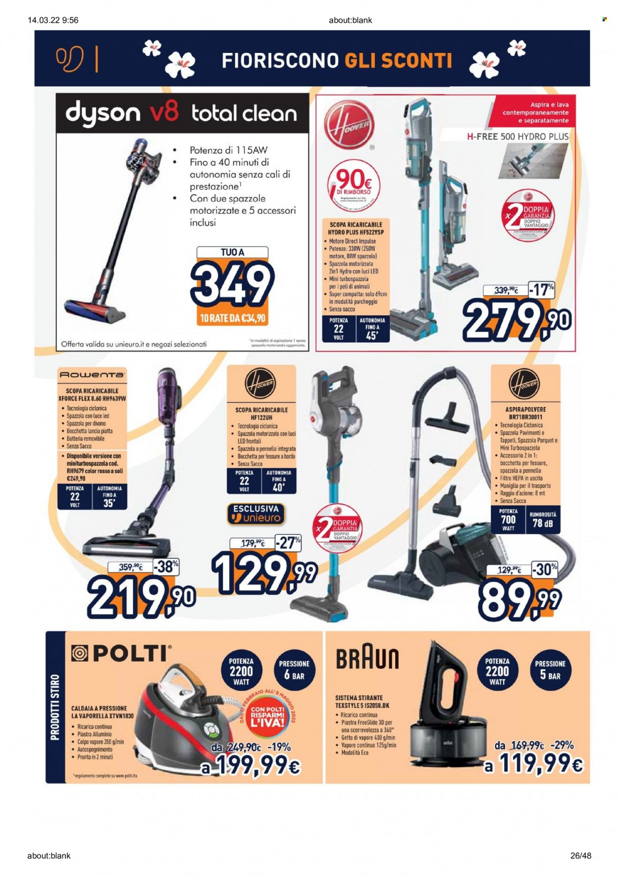 Volantino Unieuro - 14/3/2022 - 27/3/2022. Pagina 26