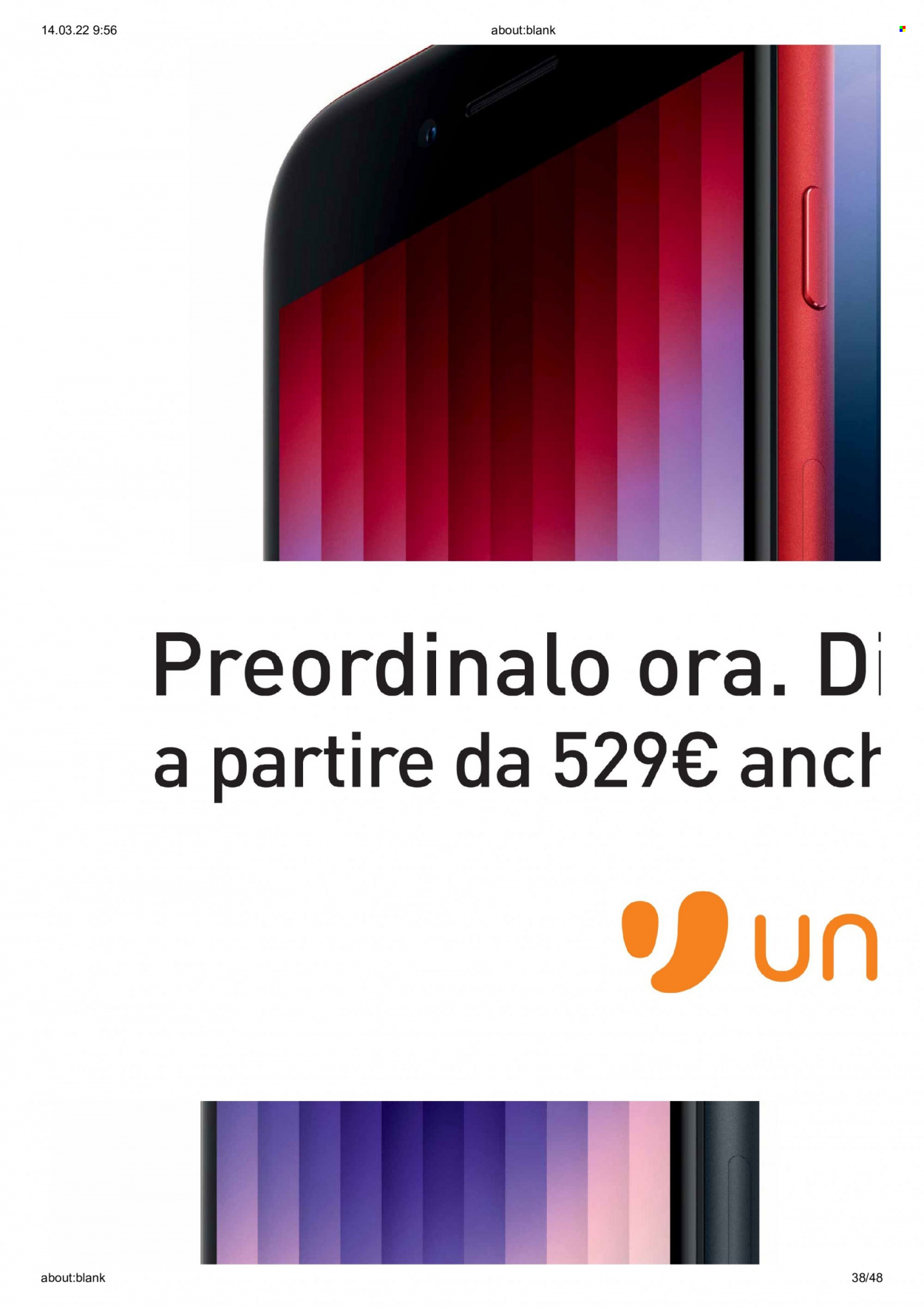 Volantino Unieuro - 14/3/2022 - 27/3/2022. Pagina 38