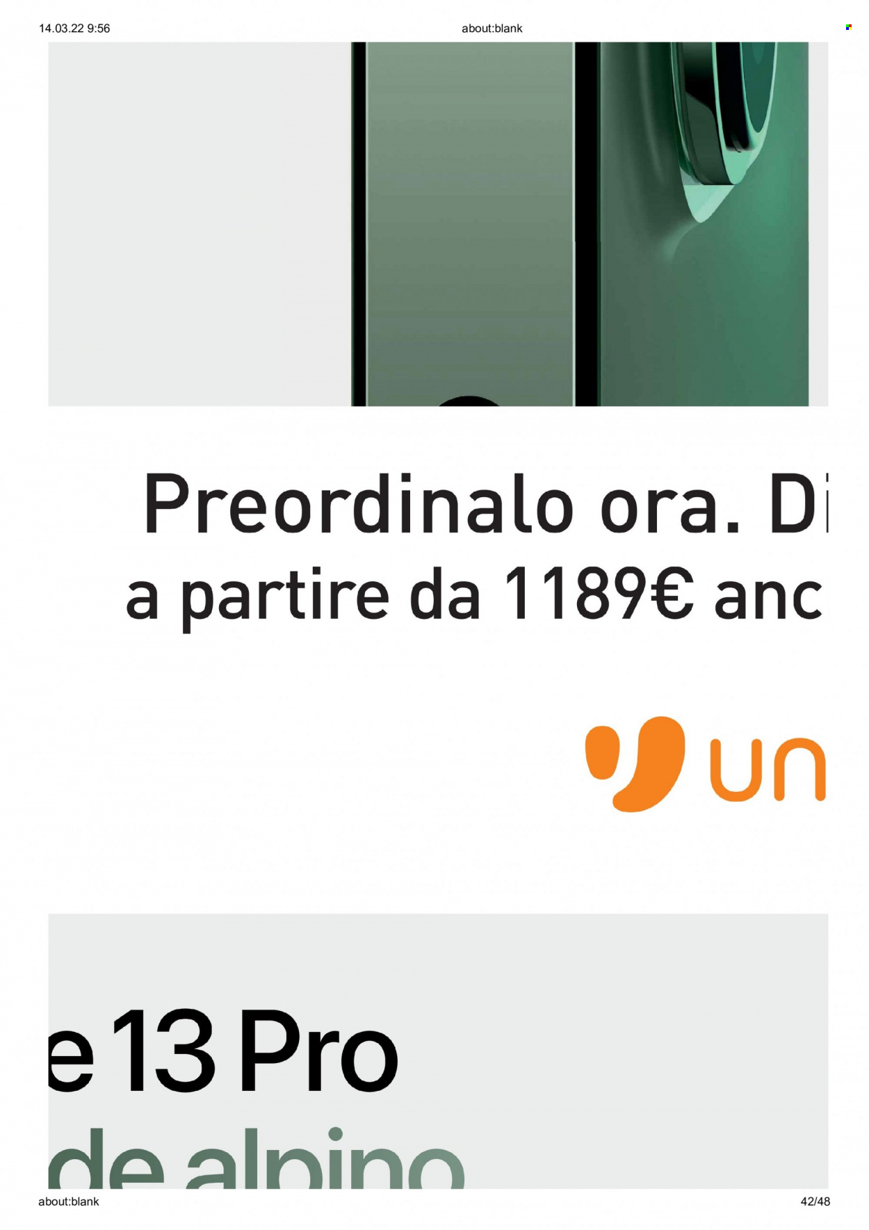 Volantino Unieuro - 14/3/2022 - 27/3/2022. Pagina 42