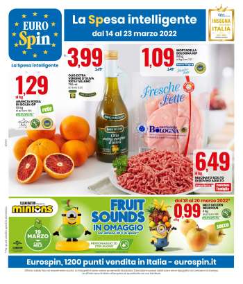 Volantino EuroSpin - 14/3/2022 - 23/3/2022.