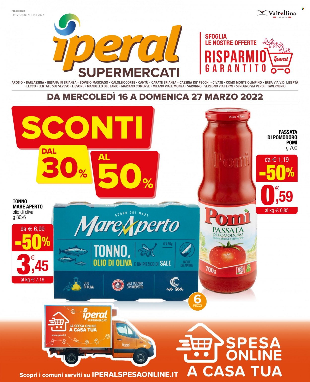 Volantino Iperal - 16/3/2022 - 27/3/2022. Pagina 1