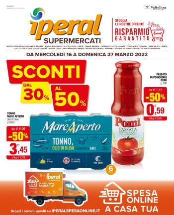 Volantino Iperal - 16/3/2022 - 27/3/2022.