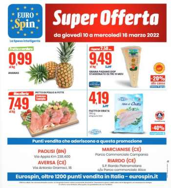 Volantino EuroSpin - 10/3/2022 - 16/3/2022.