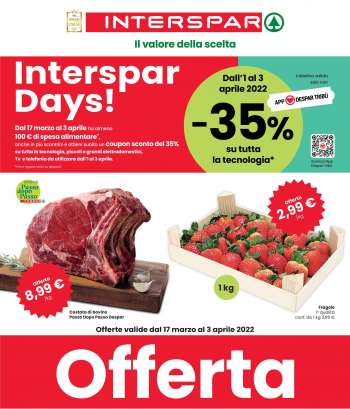 Volantino Interspar - 17/3/2022 - 3/4/2022.