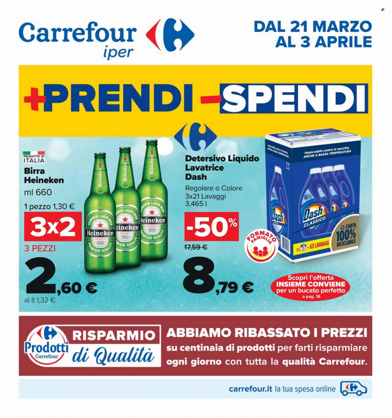 Volantino Carrefour - 21/3/2022 - 3/4/2022. Pagina 1