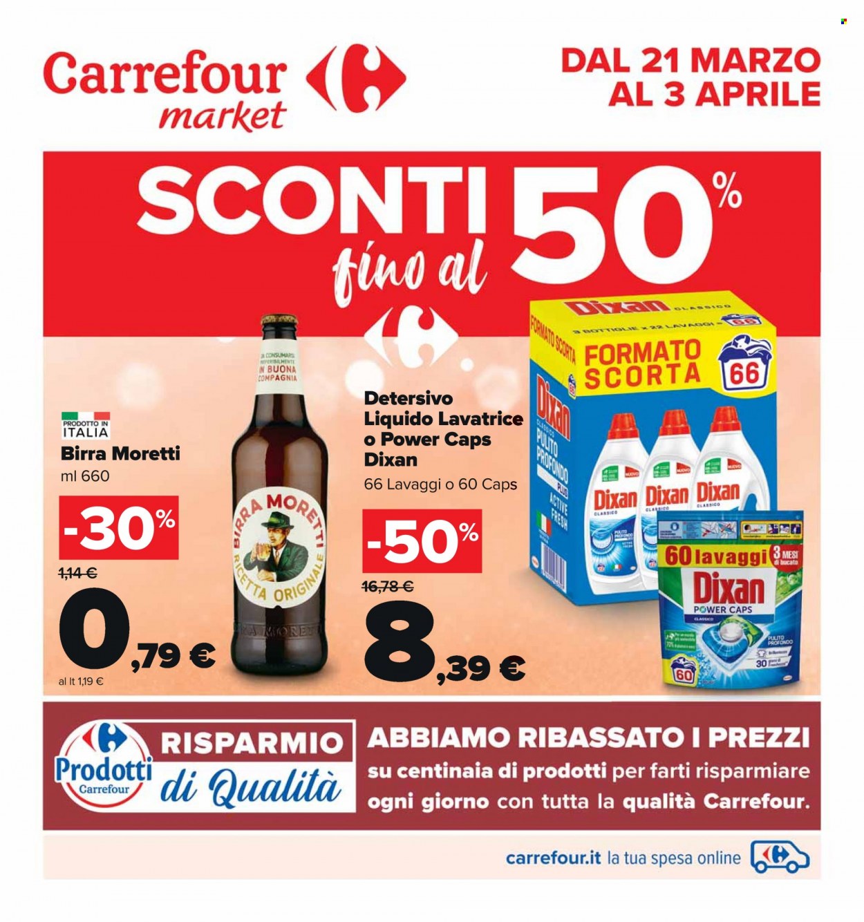 Leták Carrefour - 21.3.2022 - 3.4.2022. Strana 1