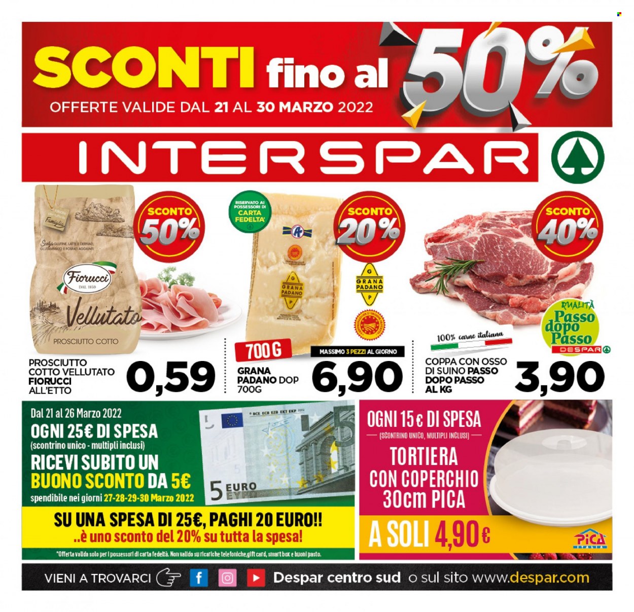 Volantino Interspar - 21/3/2022 - 30/3/2022. Pagina 1