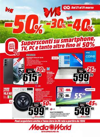Volantino MediaWorld - 21/3/2022 - 31/3/2022.