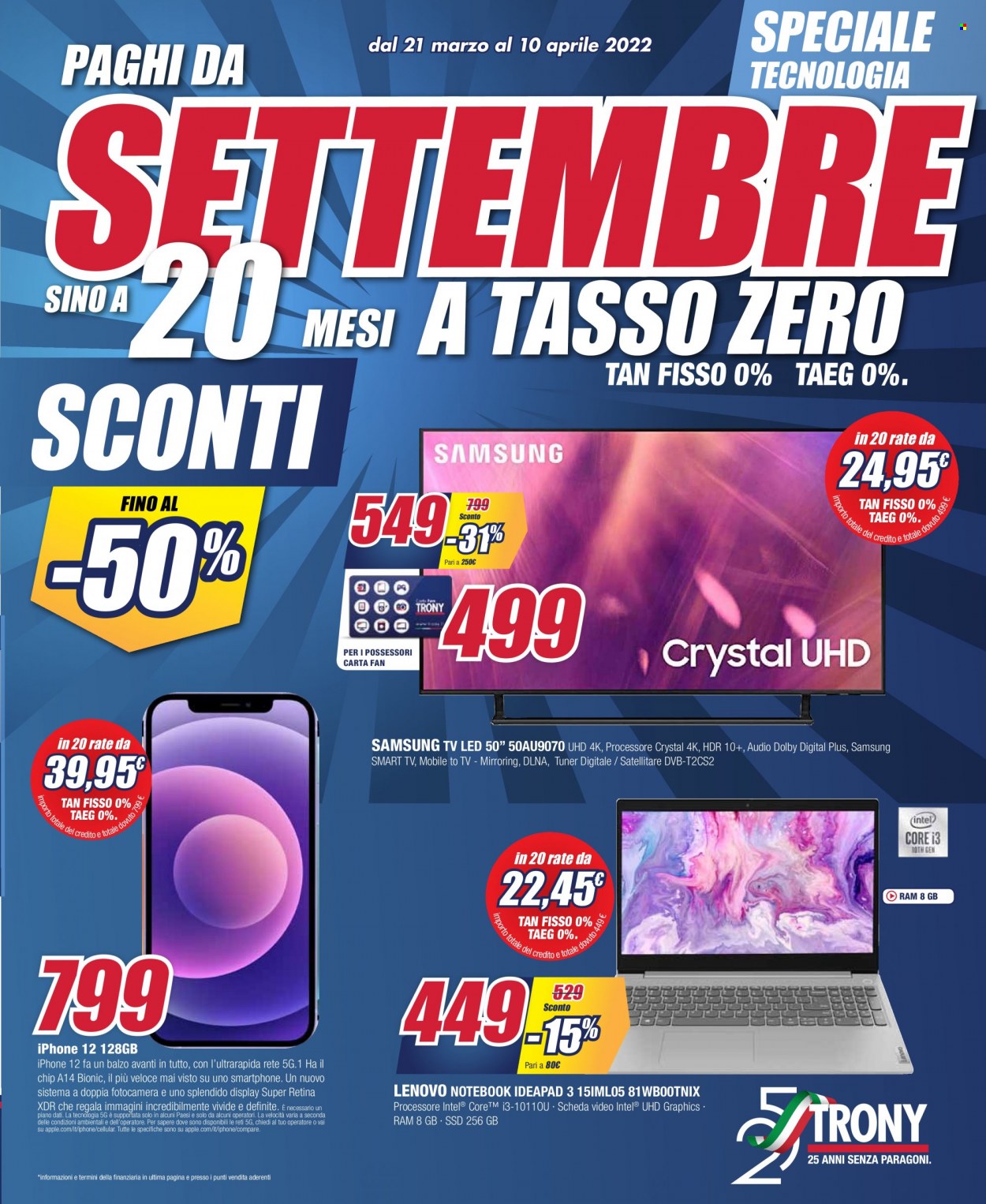 Volantino Trony - 21/3/2022 - 10/4/2022. Pagina 19