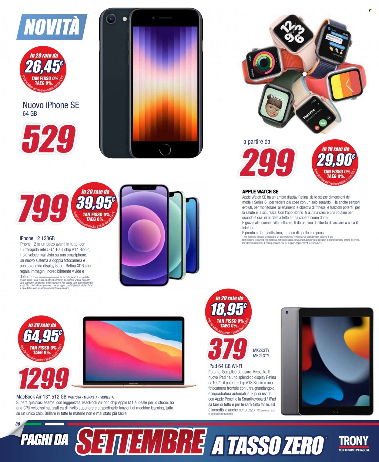 Volantino Trony - 21/3/2022 - 10/4/2022. Pagina 30