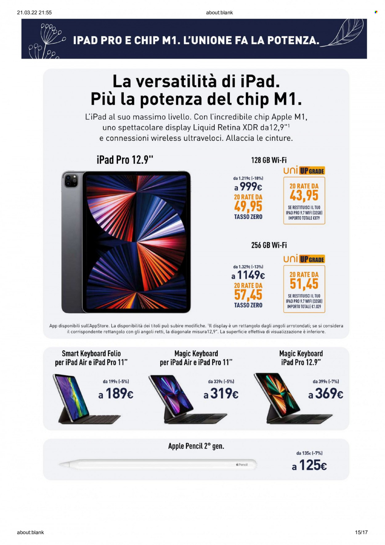 Volantino Unieuro - 21/3/2022 - 27/3/2022. Pagina 15