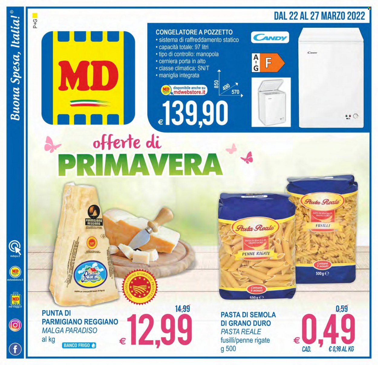 Volantino MD Discount - 22/3/2022 - 27/3/2022. Pagina 1