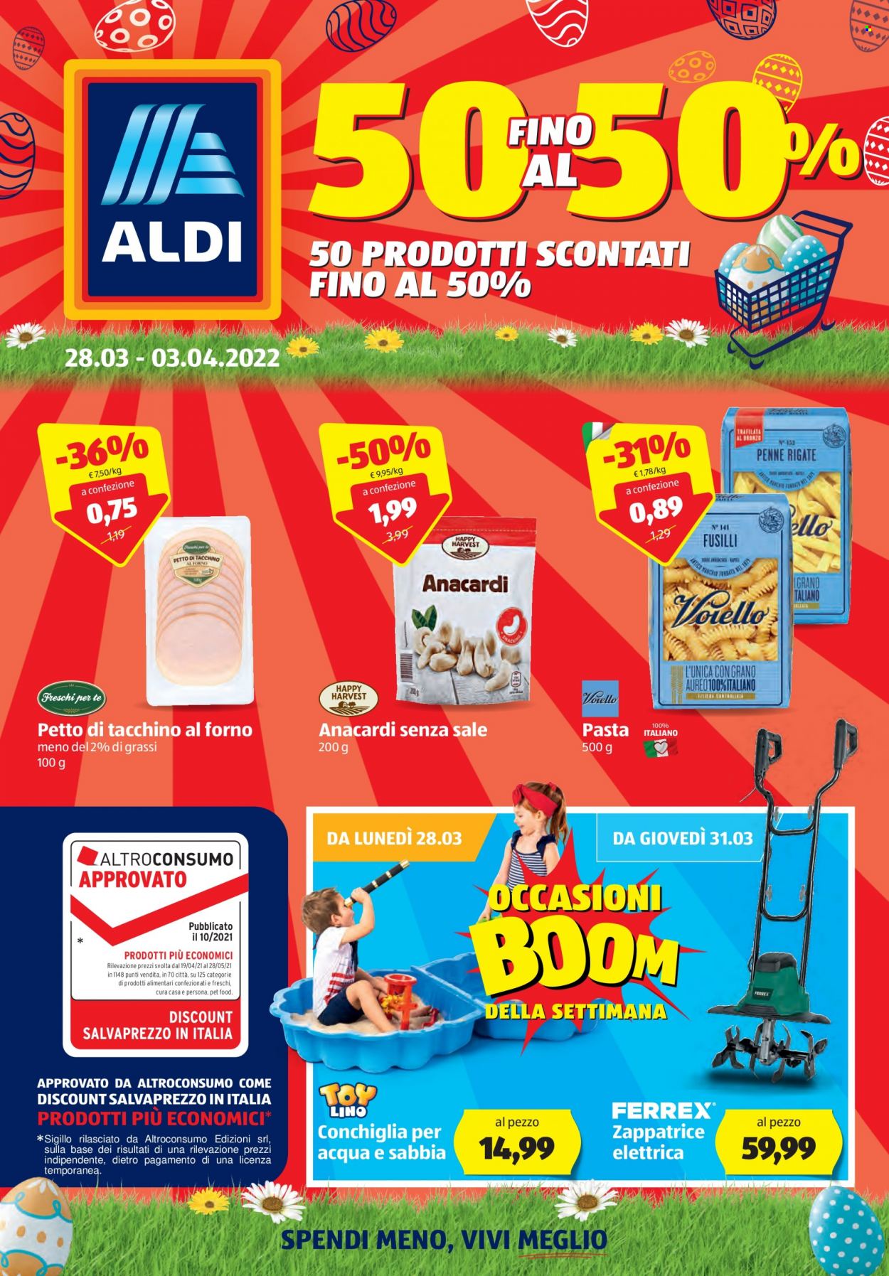 Volantino Aldi - 28/3/2022 - 3/4/2022. Pagina 1