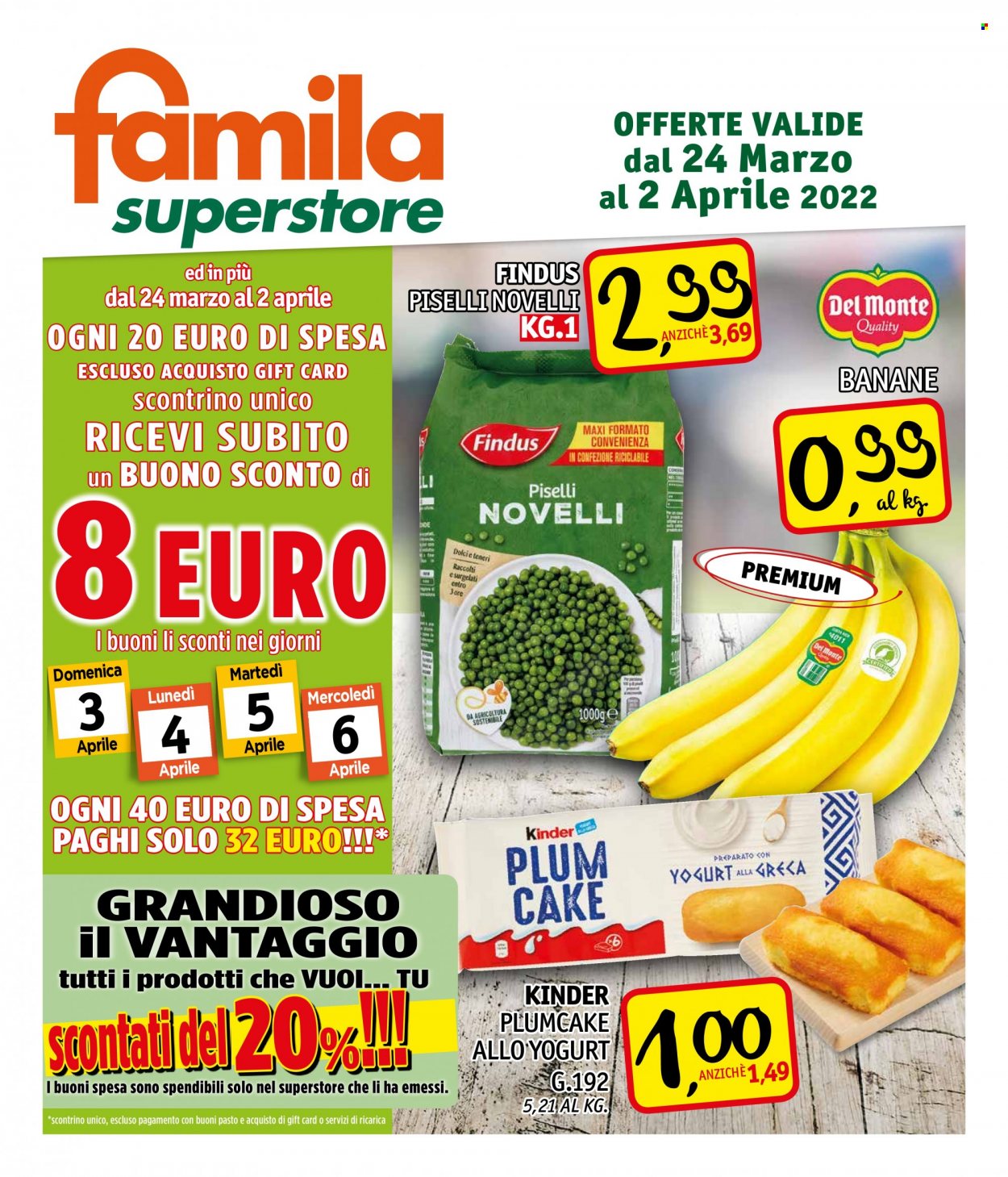 Volantino Famila - 24/3/2022 - 2/4/2022. Pagina 1