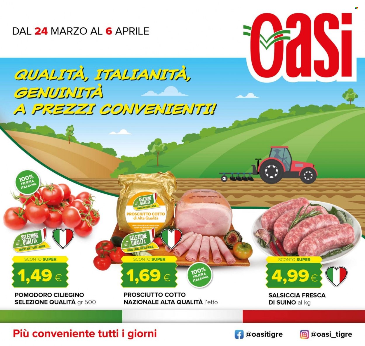 Volantino Oasi - 24/3/2022 - 6/4/2022. Pagina 1