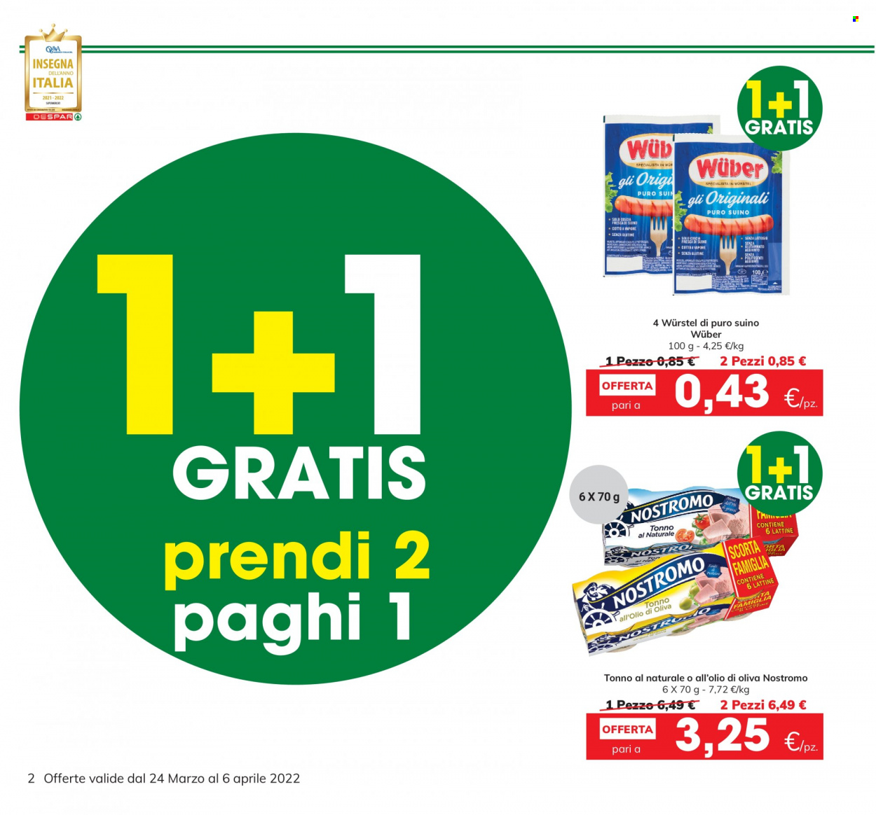 Volantino Eurospar - 24/3/2022 - 6/4/2022. Pagina 2