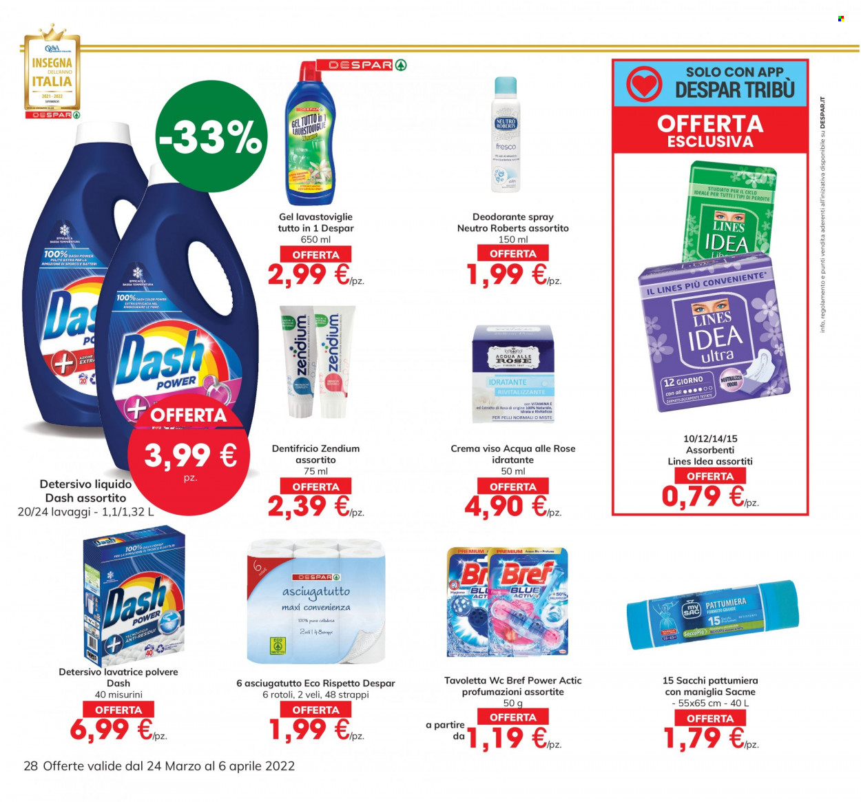 Volantino Eurospar - 24/3/2022 - 6/4/2022. Pagina 28