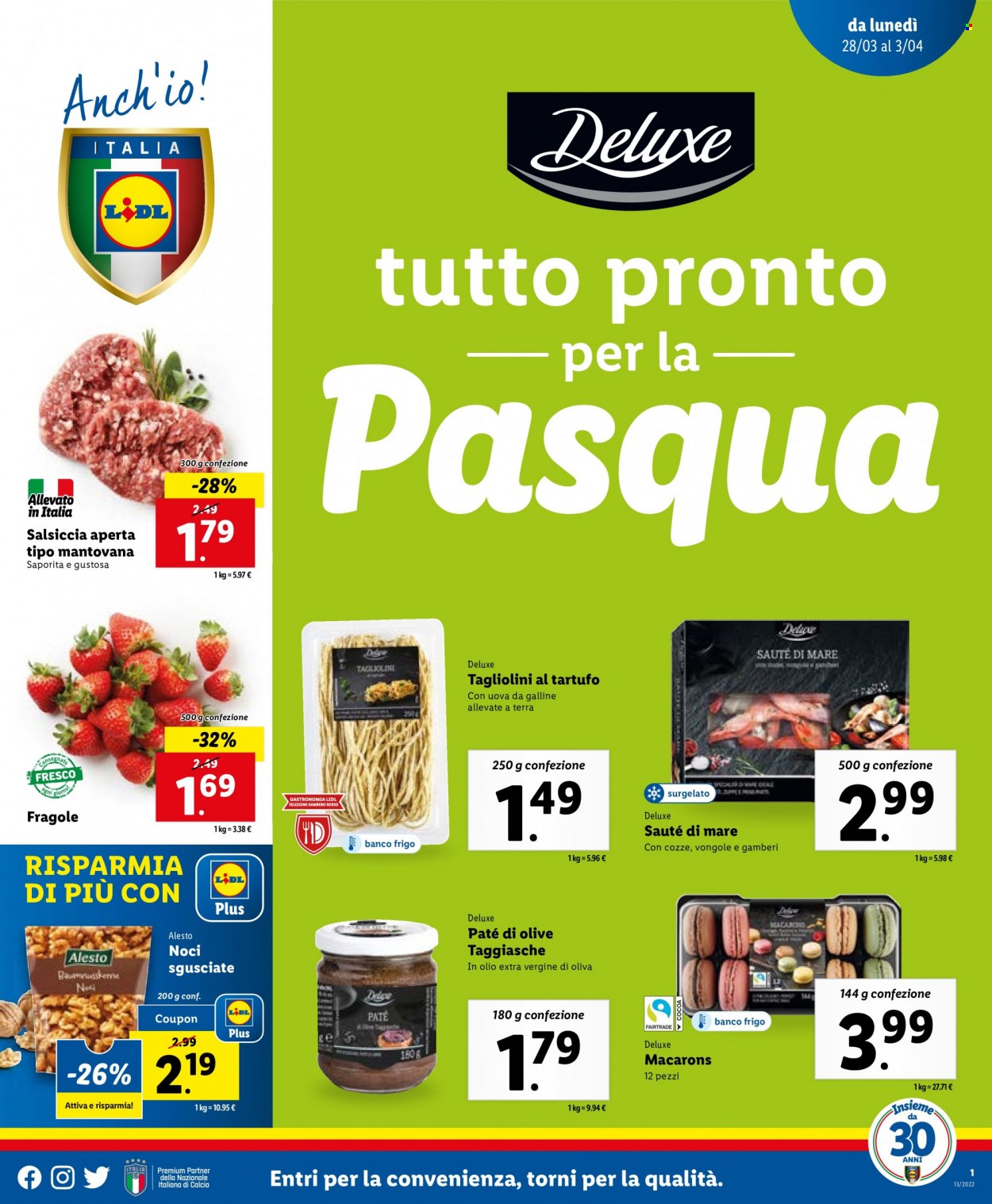 Volantino Lidl - 28/3/2022 - 3/4/2022. Pagina 1