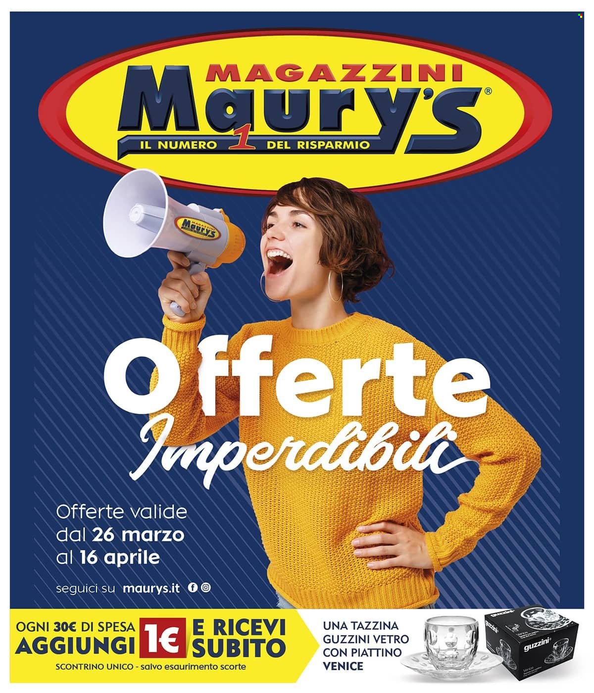 Volantino Maury's - 26/3/2022 - 16/4/2022. Pagina 1