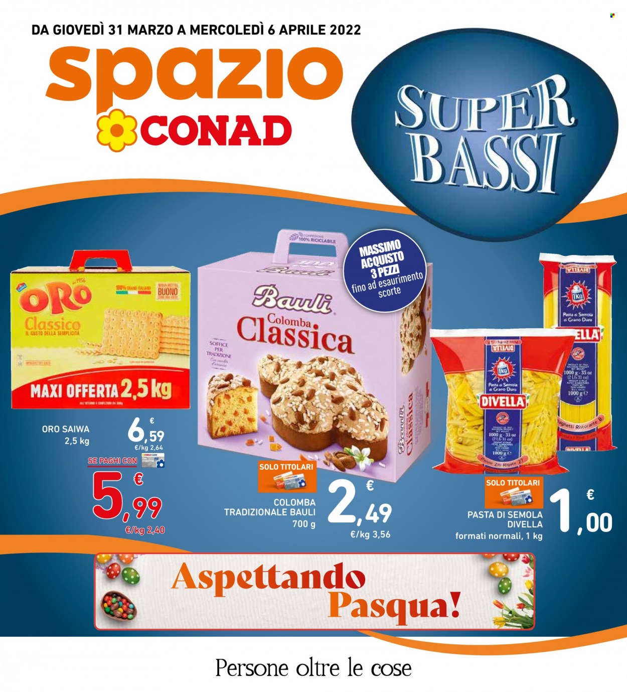 Volantino Conad - 31/3/2022 - 6/4/2022. Pagina 1