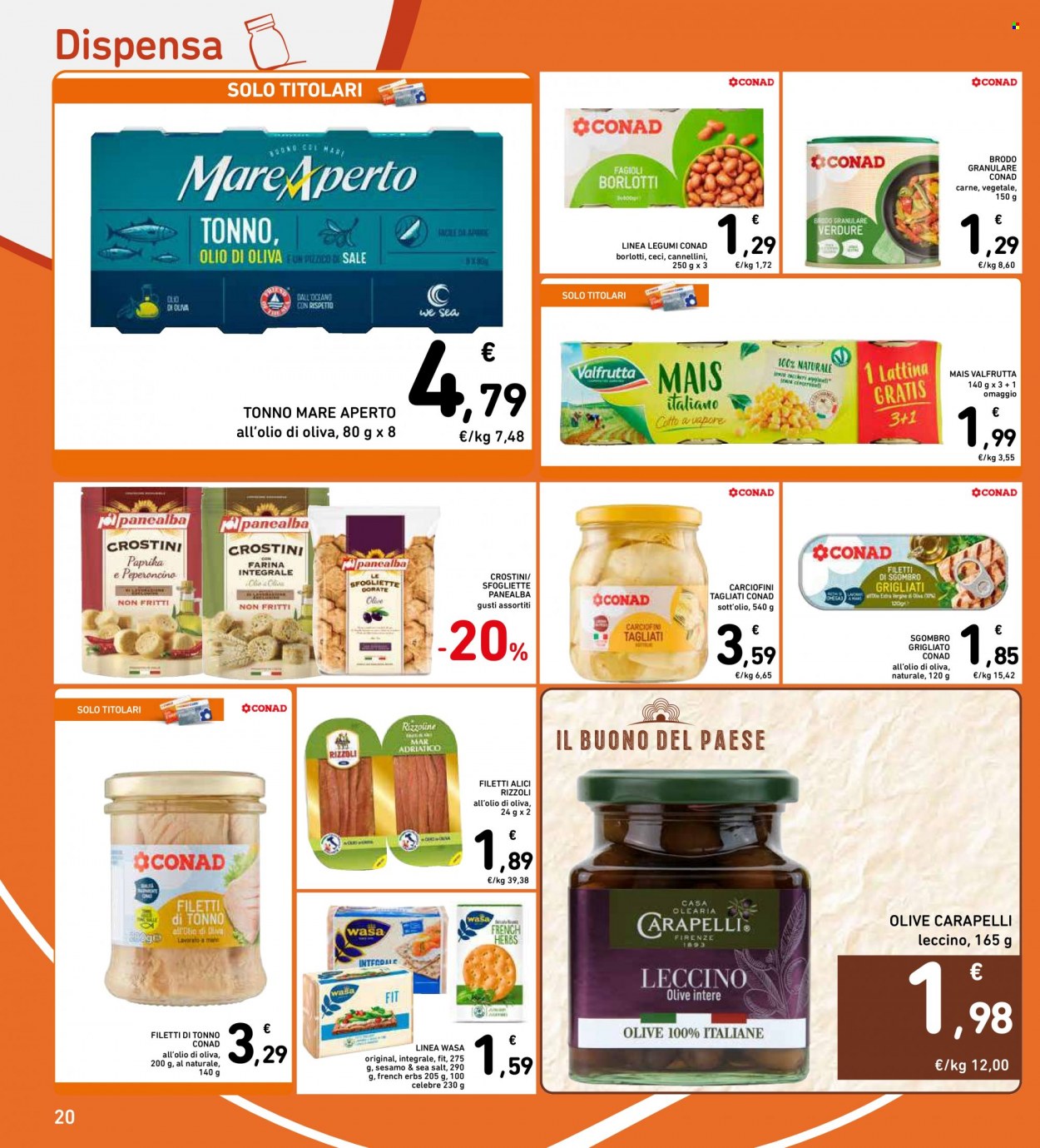 Volantino Conad - 31/3/2022 - 6/4/2022. Pagina 20