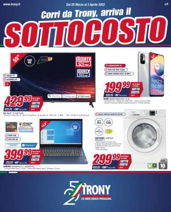 Volantino Trony - 25/3/2022 - 3/4/2022.