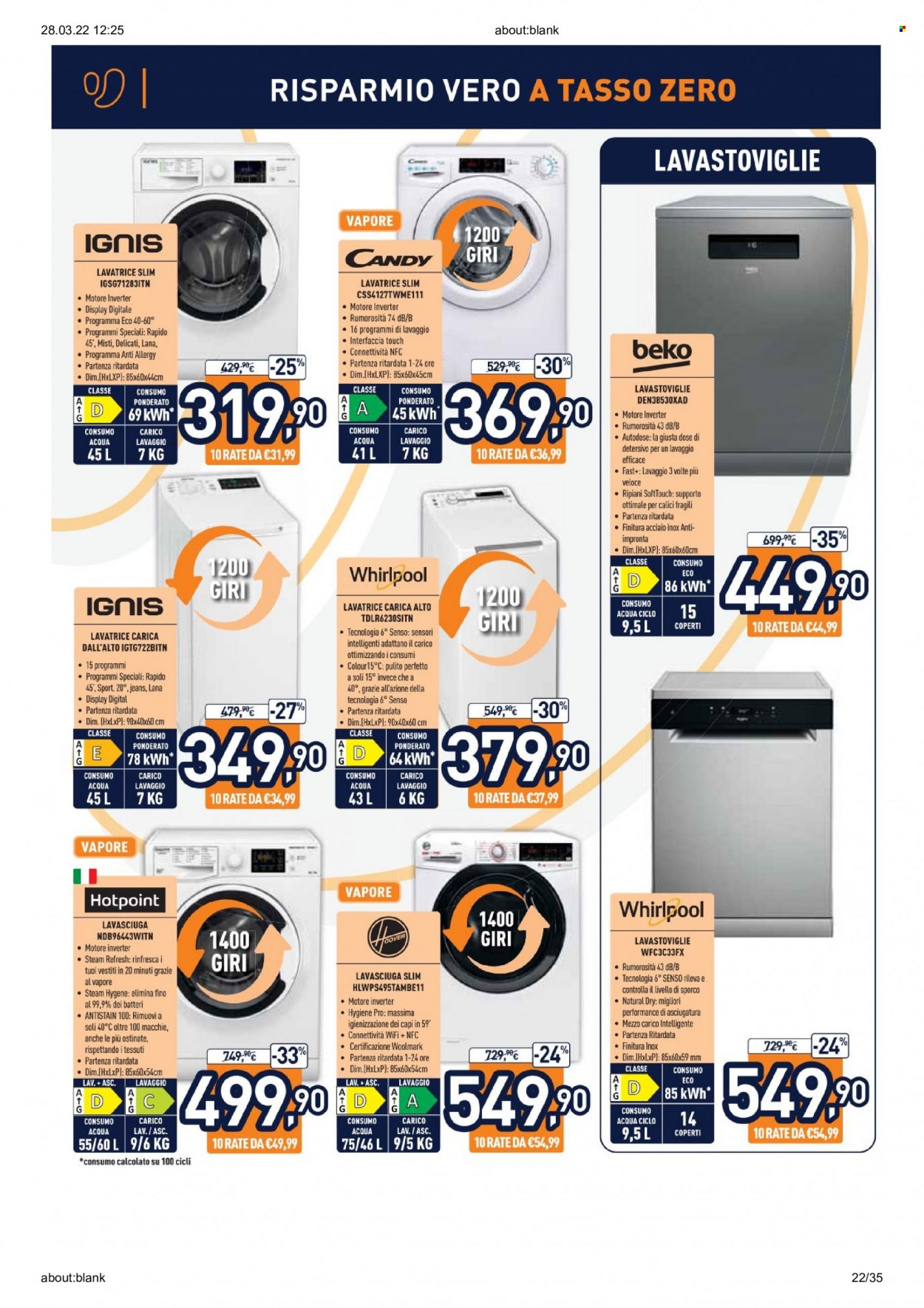 Volantino Unieuro - 28/3/2022 - 10/4/2022. Pagina 22