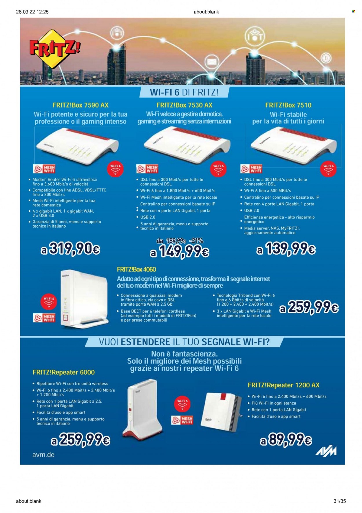 Volantino Unieuro - 28/3/2022 - 10/4/2022. Pagina 31