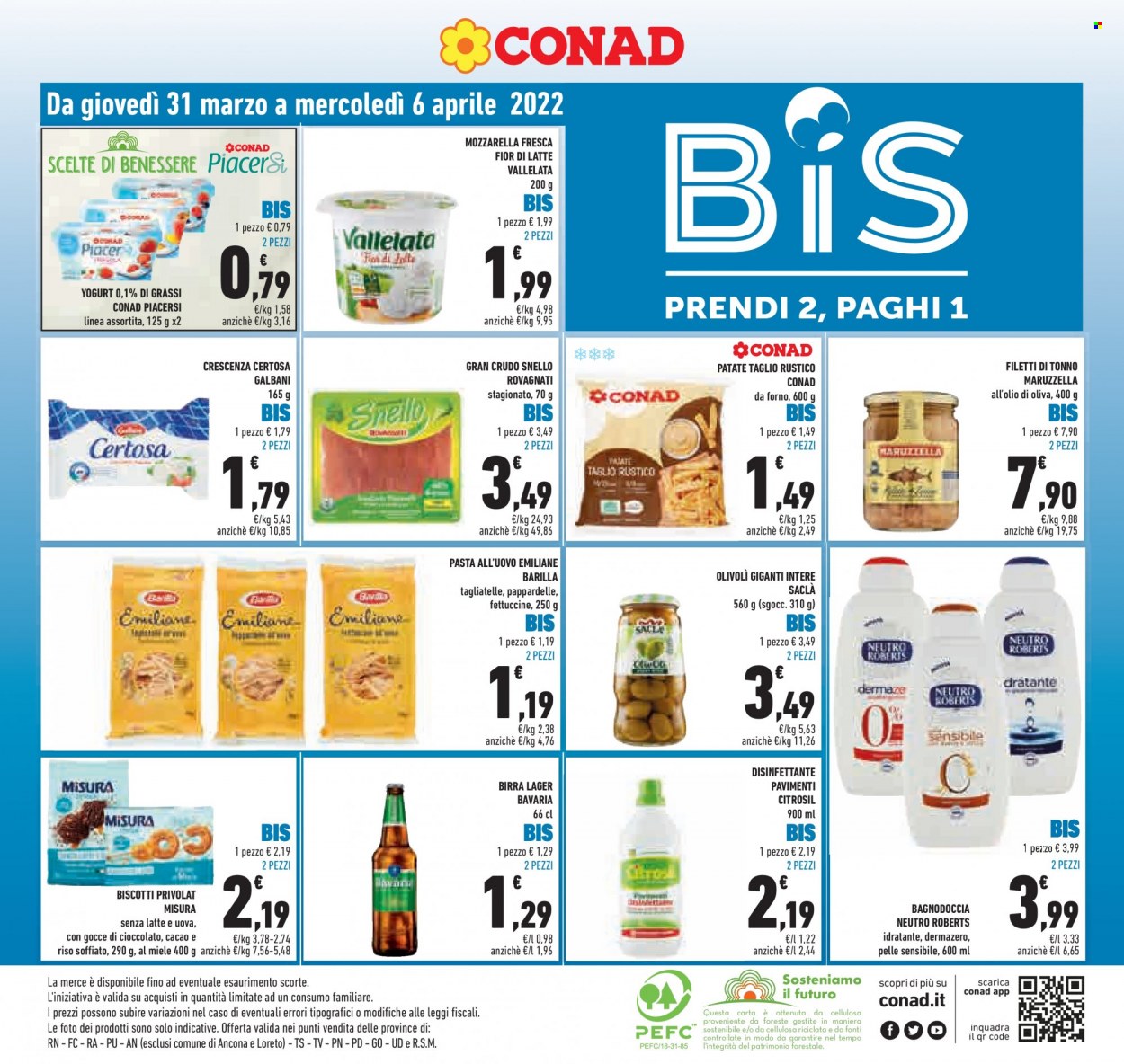 Volantino Conad - 31/3/2022 - 6/4/2022. Pagina 1