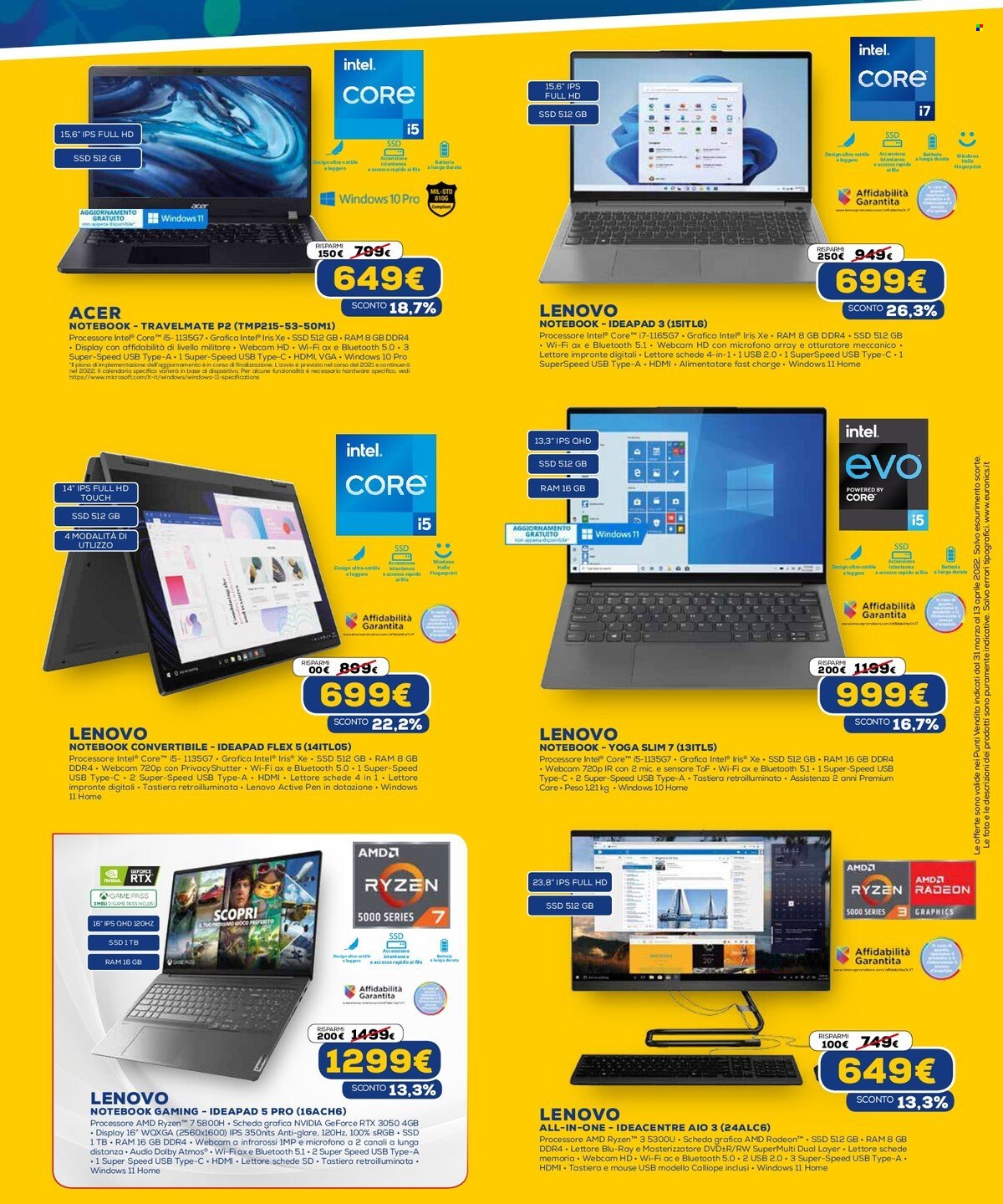 Volantino Euronics - 31/3/2022 - 13/4/2022. Pagina 19