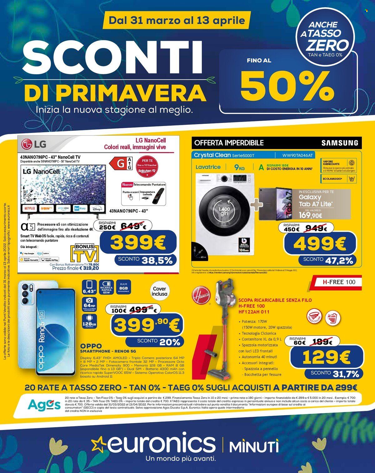 Volantino Euronics - 31/3/2022 - 13/4/2022. Pagina 1