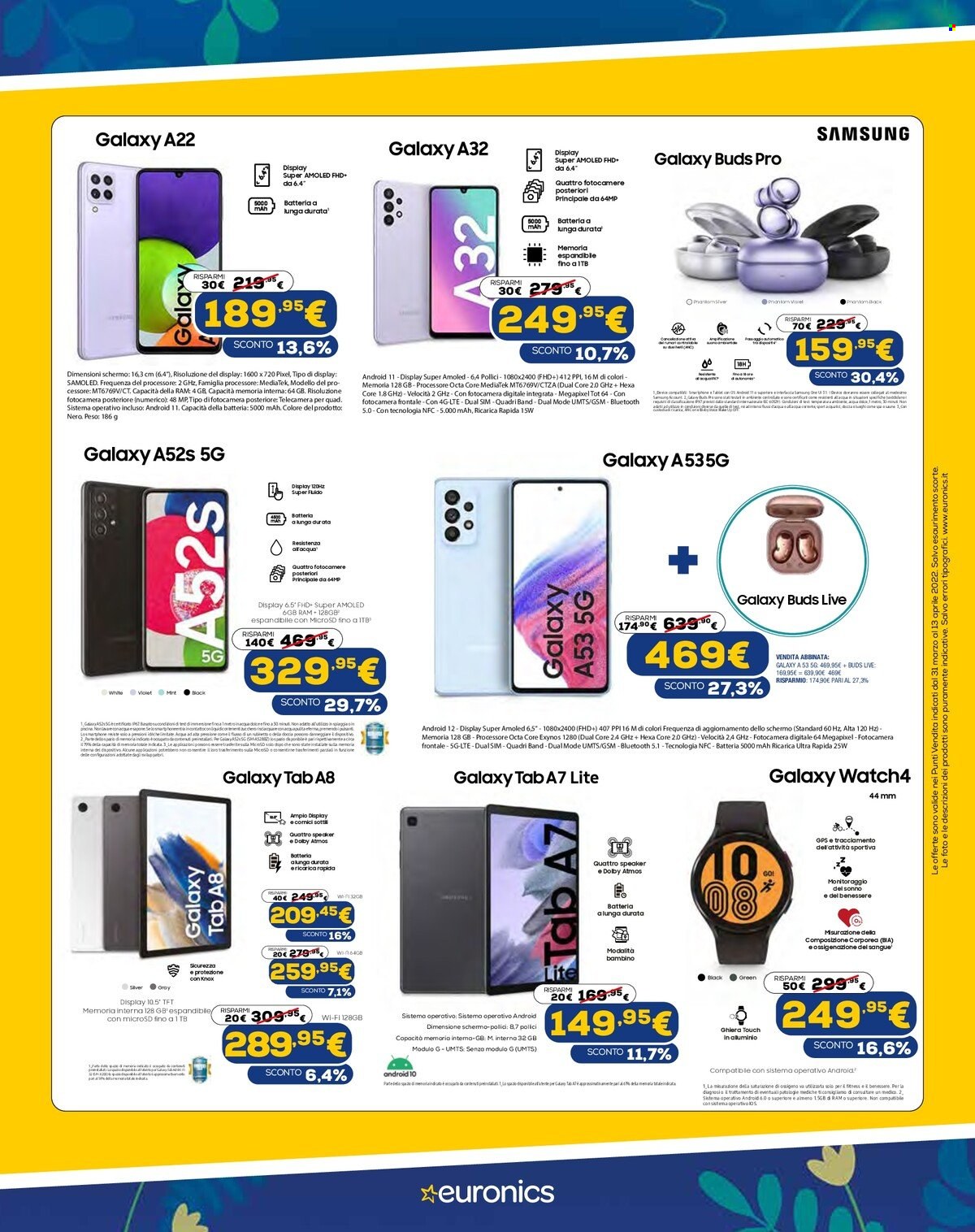 Volantino Euronics - 31/3/2022 - 13/4/2022. Pagina 9