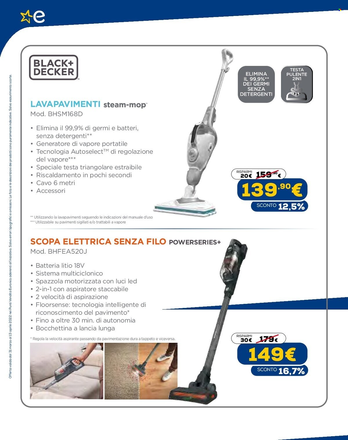 Volantino Euronics - 31/3/2022 - 13/4/2022. Pagina 17