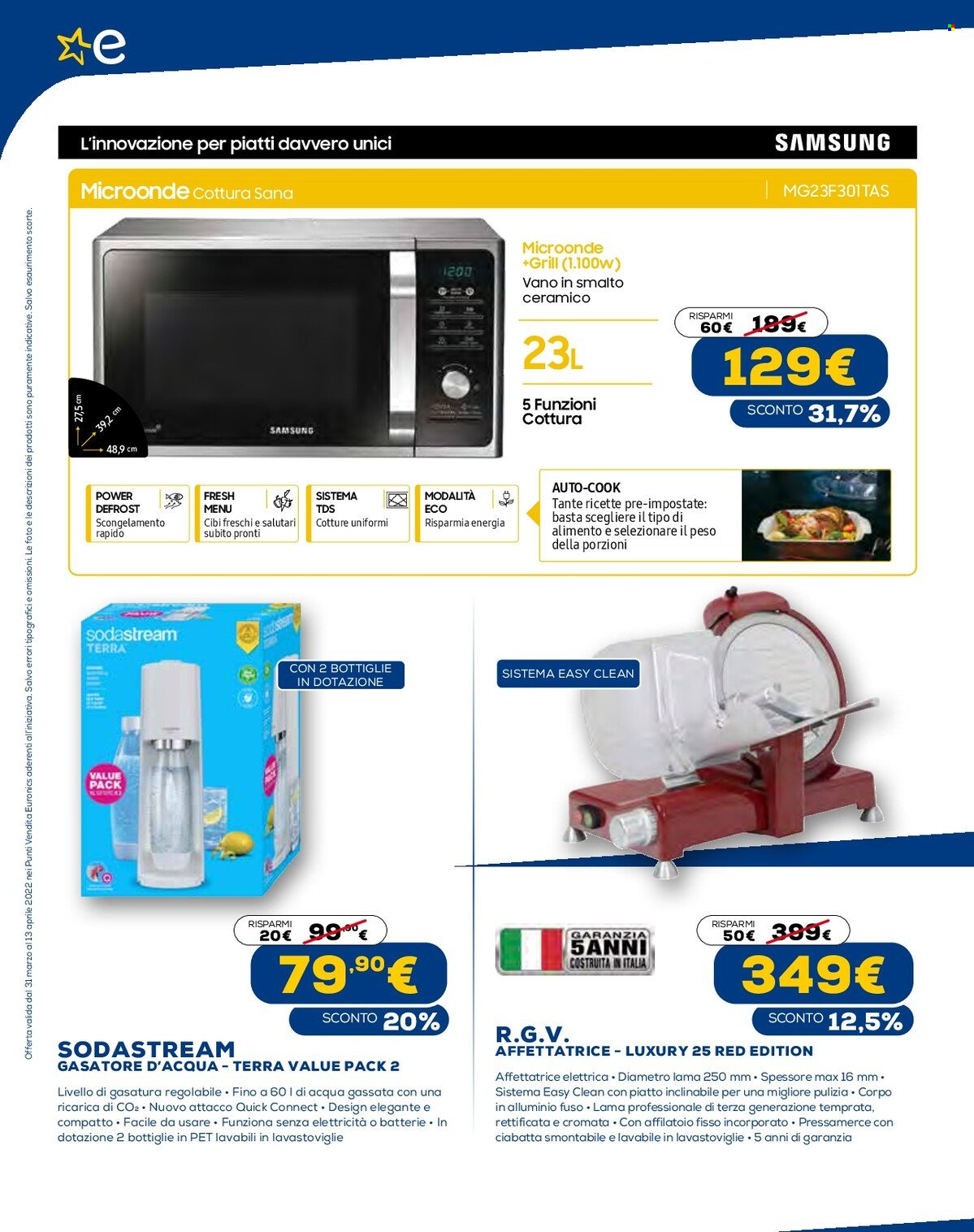 Volantino Euronics - 31/3/2022 - 13/4/2022. Pagina 33