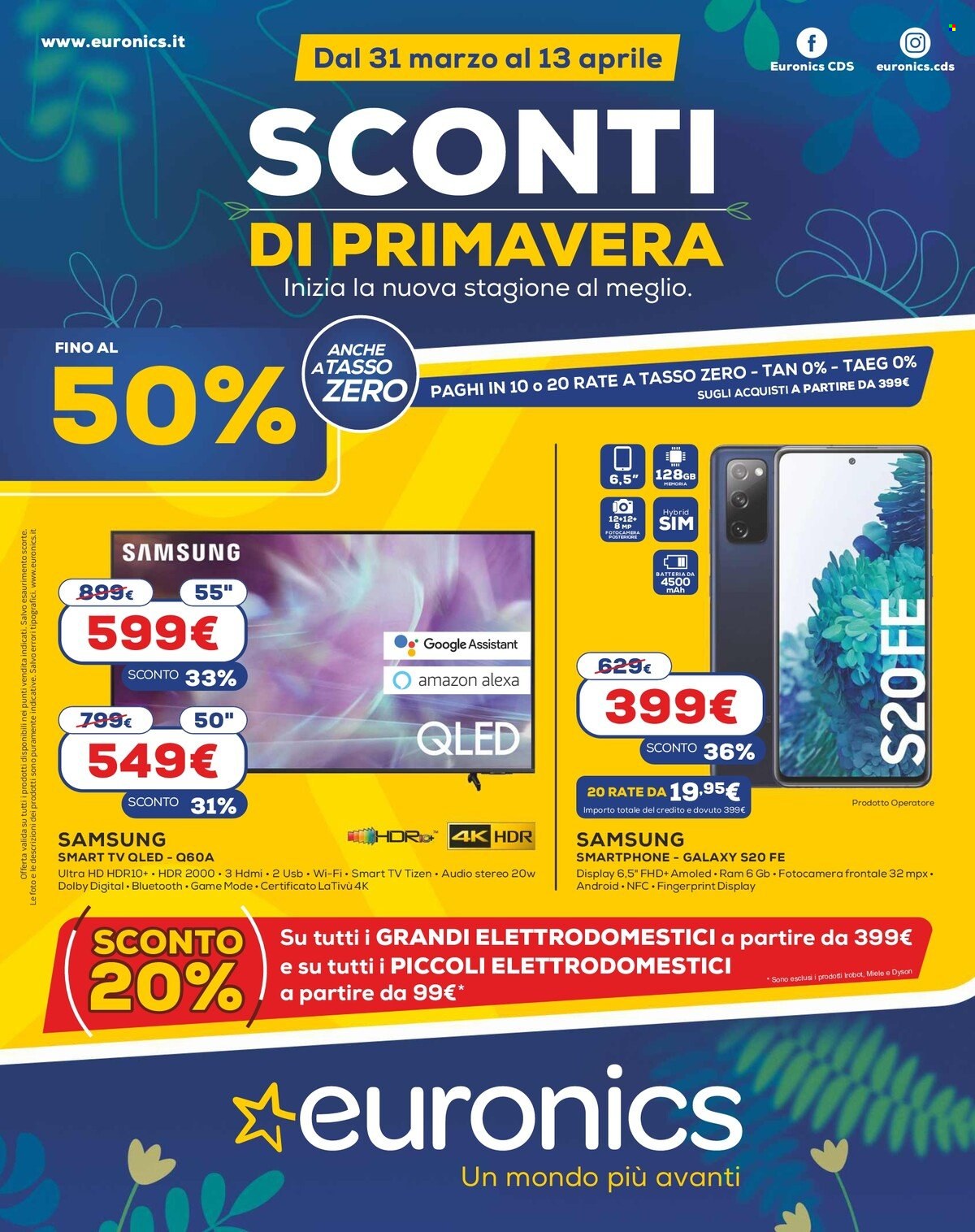 Volantino Euronics - 31/3/2022 - 13/4/2022. Pagina 1