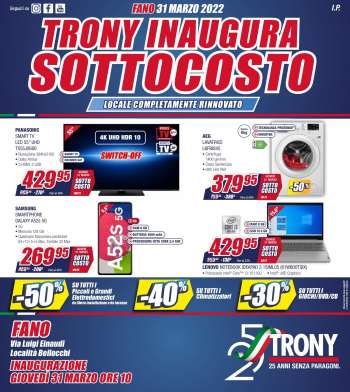 Volantino Trony - 31/3/2022 - 9/4/2022.