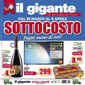Volantino Il Gigante - 31/3/2022 - 9/4/2022.