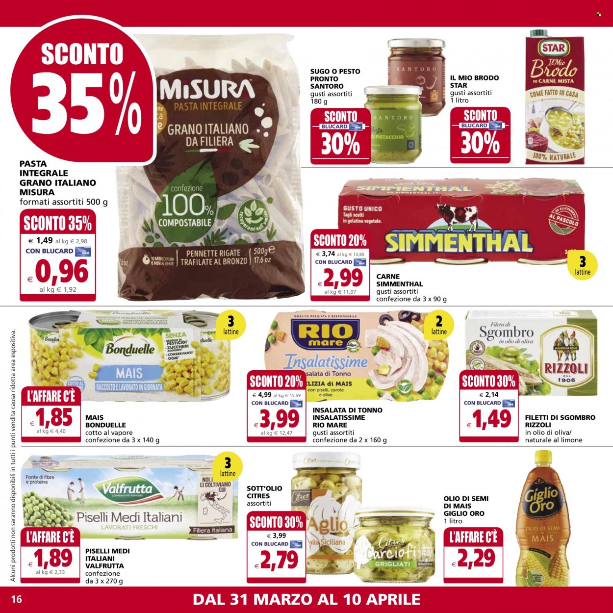Volantino Il Gigante - 31/3/2022 - 10/4/2022. Pagina 16