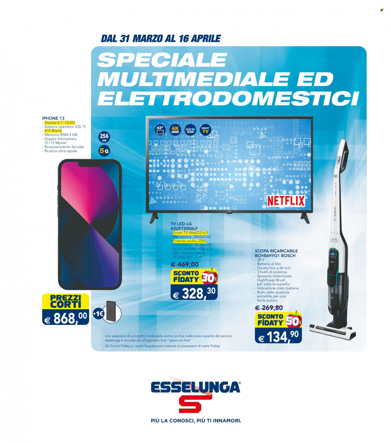 Volantino Esselunga - 31/3/2022 - 16/4/2022. Pagina 1