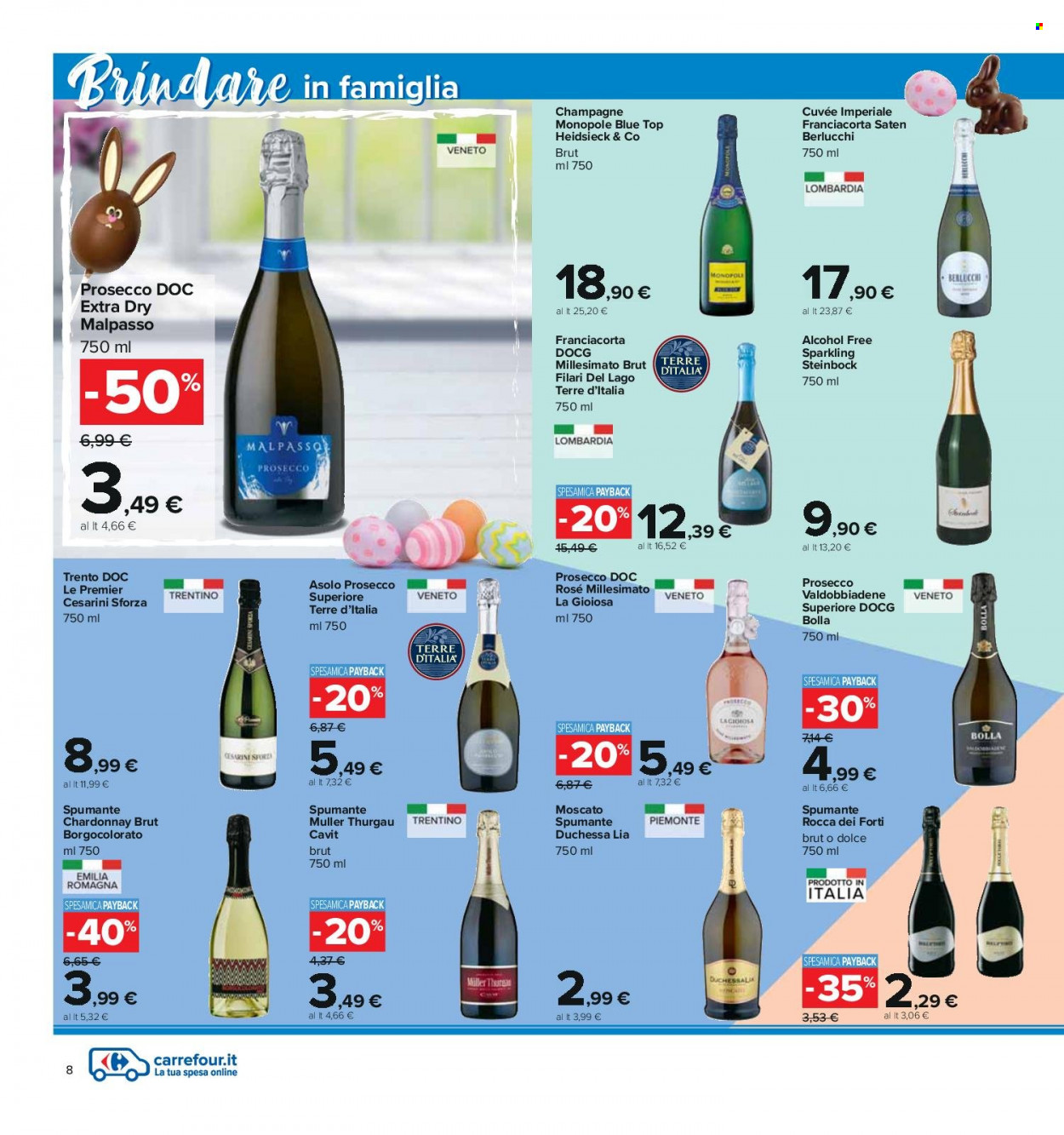 Volantino Carrefour - 4/4/2022 - 18/4/2022. Pagina 8