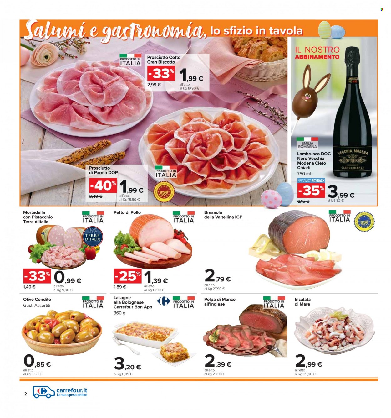 Volantino Carrefour - 4/4/2022 - 18/4/2022. Pagina 2