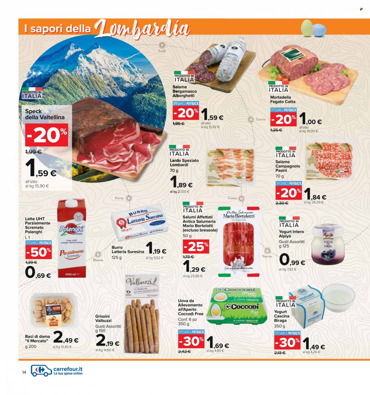 Volantino Carrefour - 4/4/2022 - 18/4/2022. Pagina 14