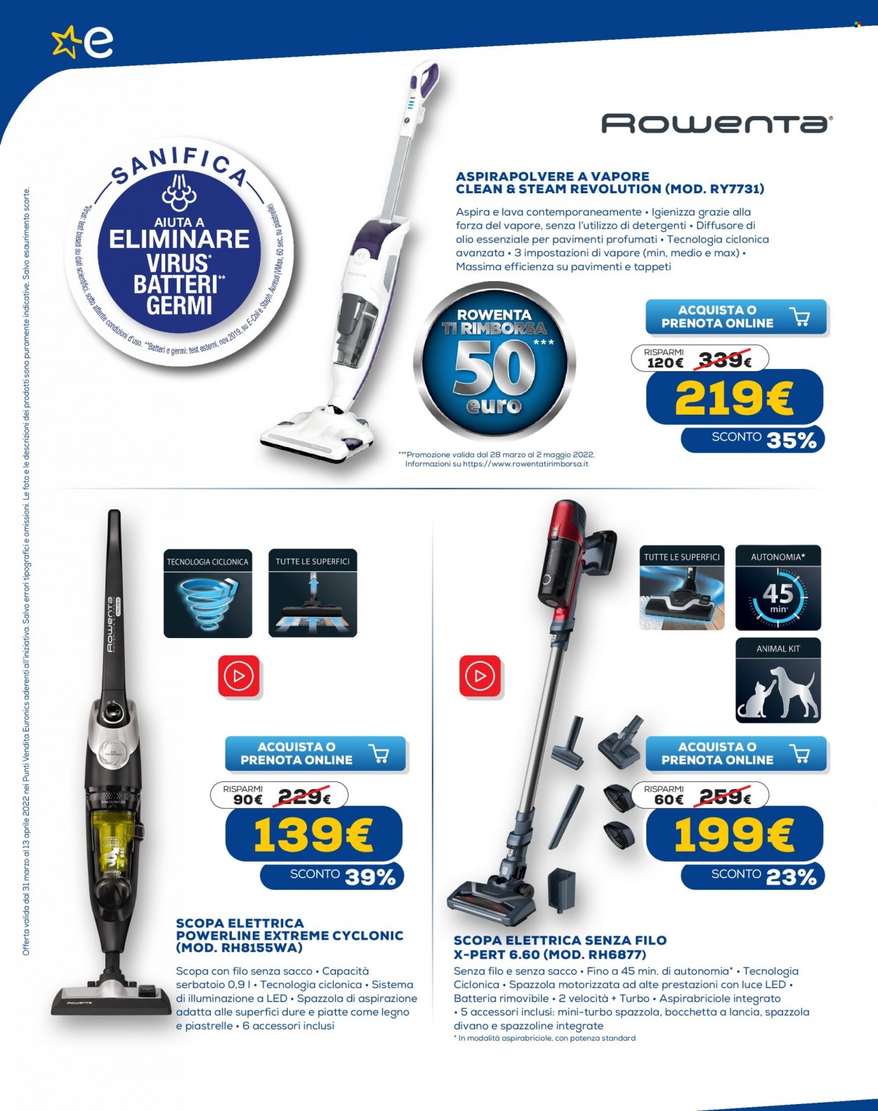 Volantino Euronics - 31/3/2022 - 13/4/2022. Pagina 6