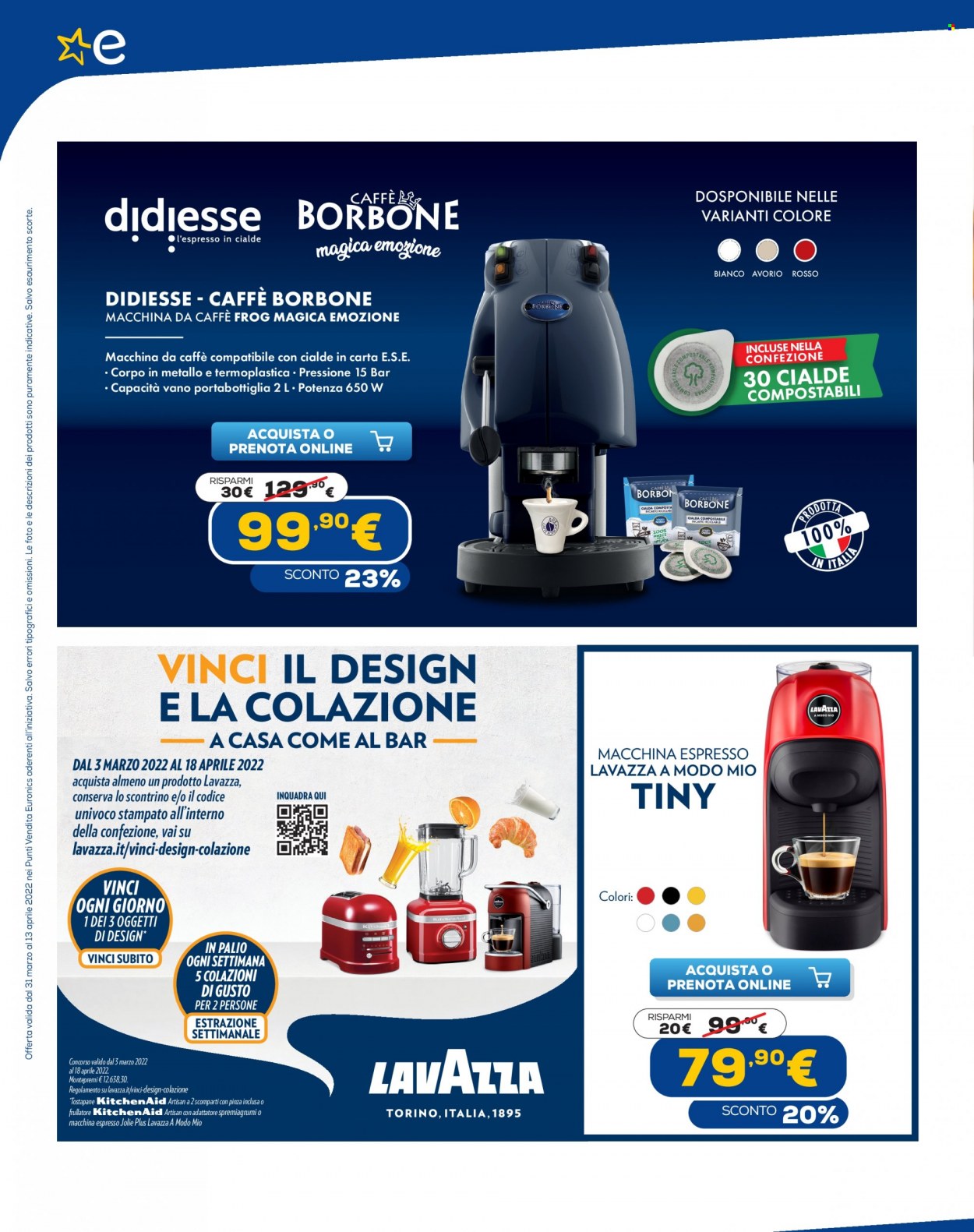 Volantino Euronics - 31/3/2022 - 13/4/2022. Pagina 22