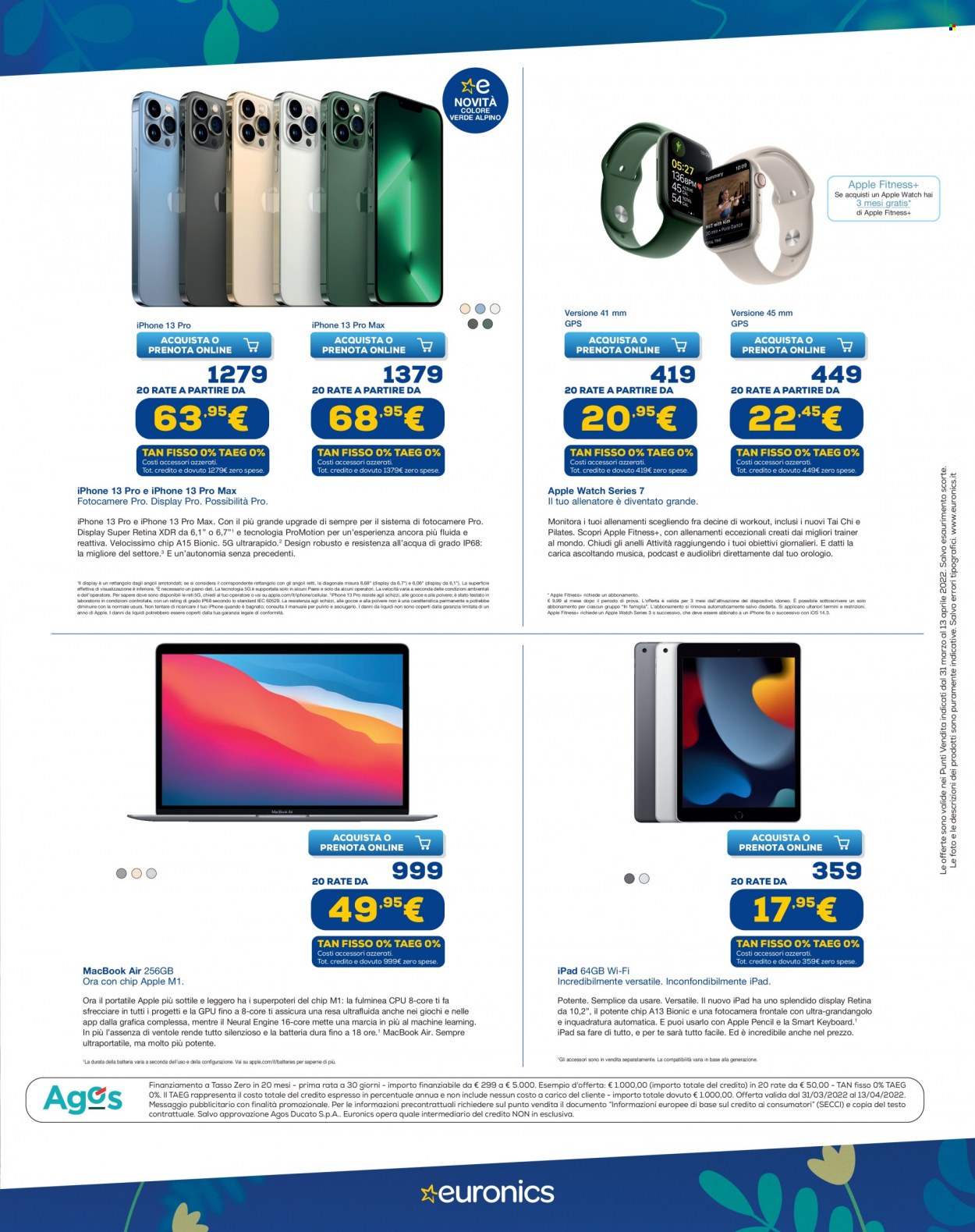 Volantino Euronics - 31/3/2022 - 13/4/2022. Pagina 7