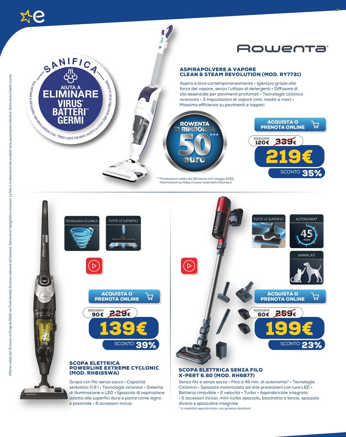 Volantino Euronics - 31/3/2022 - 13/4/2022. Pagina 6