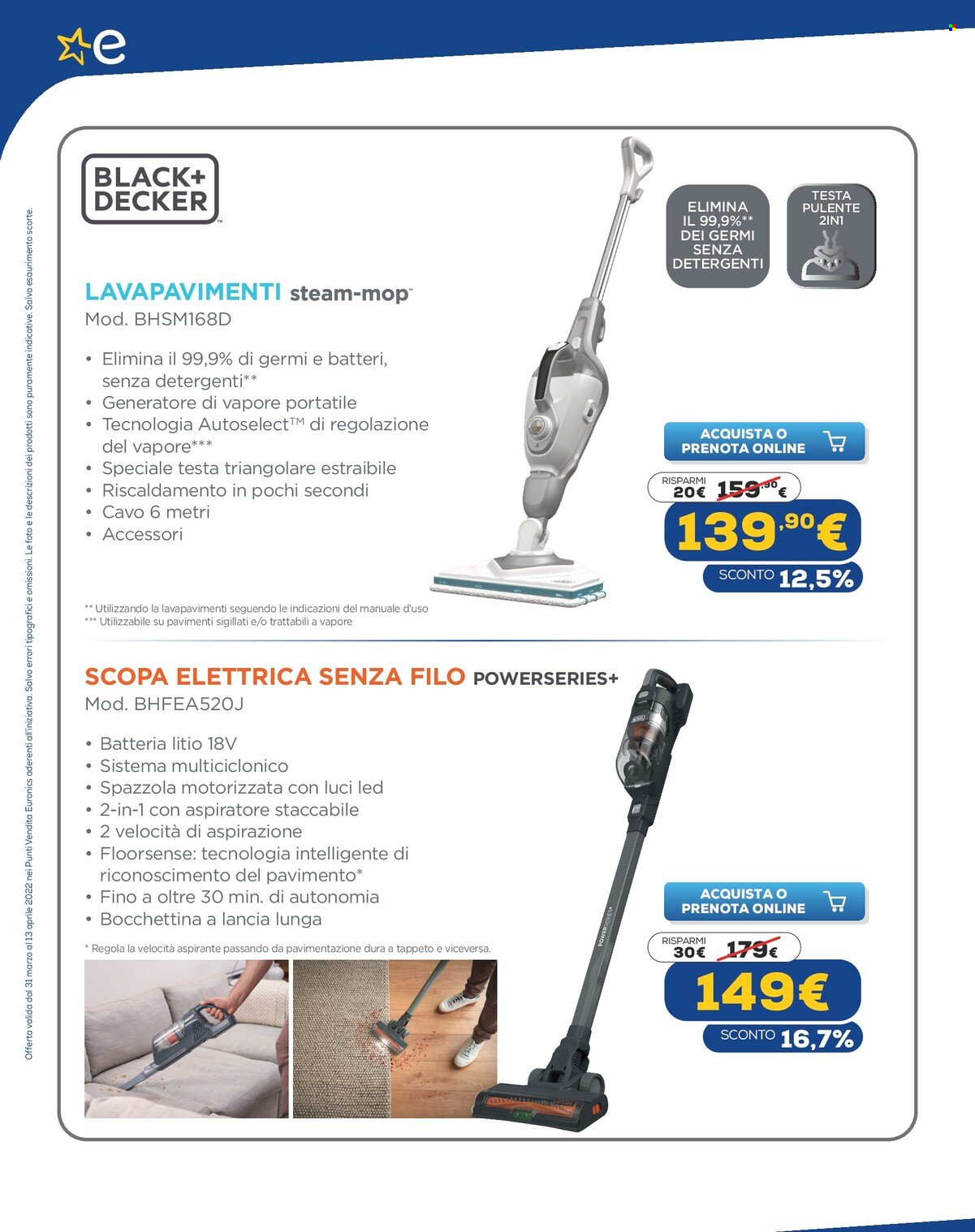 Volantino Euronics - 31/3/2022 - 13/4/2022. Pagina 8