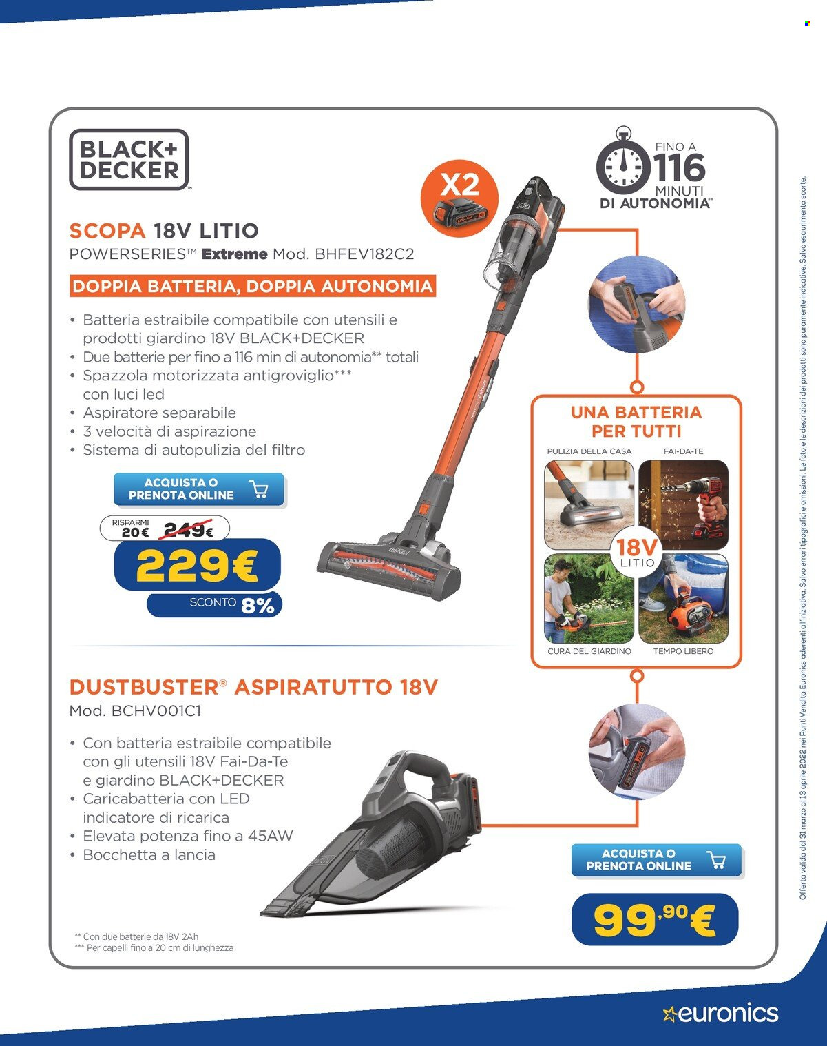 Volantino Euronics - 31/3/2022 - 13/4/2022. Pagina 9